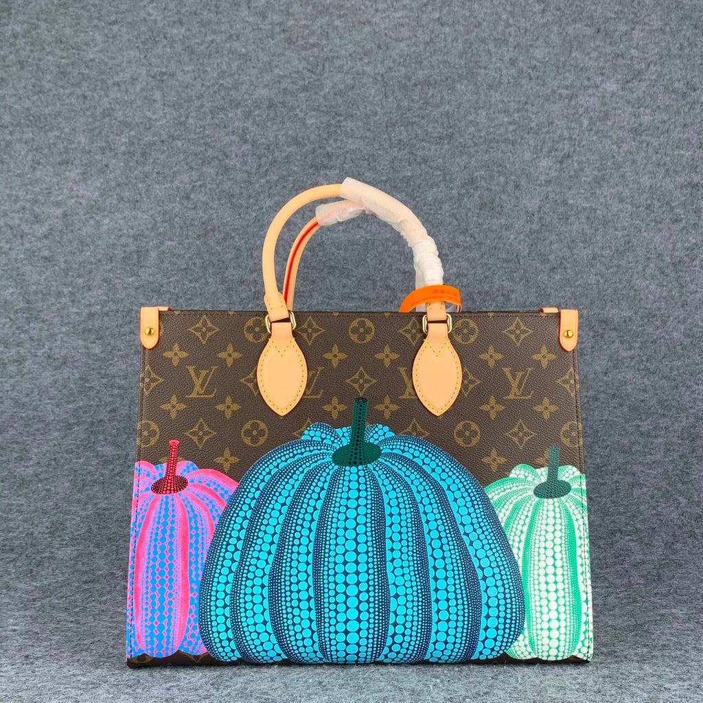 LV YK Onthego PM Pumpkin Print