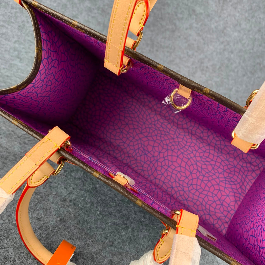 LV YK Onthego PM Pumpkin Print