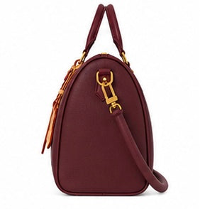 Louis Vuitton Cat Charm Speedy 30 Satchel-Burgundy