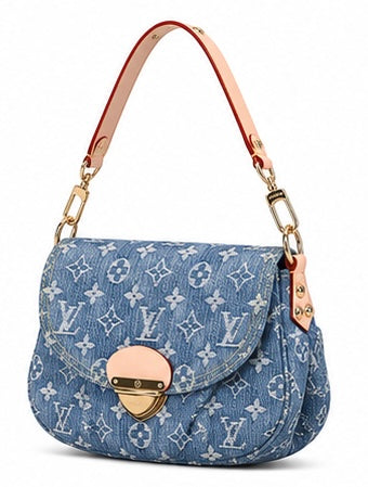 LV Pleaty Denim Shoulder Bag