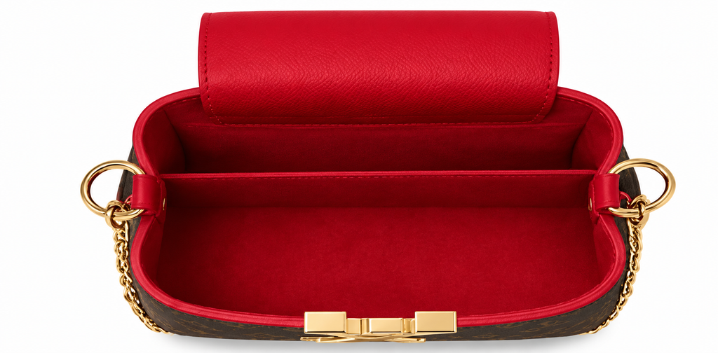 LV Mini Monogram Top Handle Satchel – Brown/Red