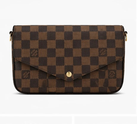 LV Pochette Félicie Shoulder Bag-Damier