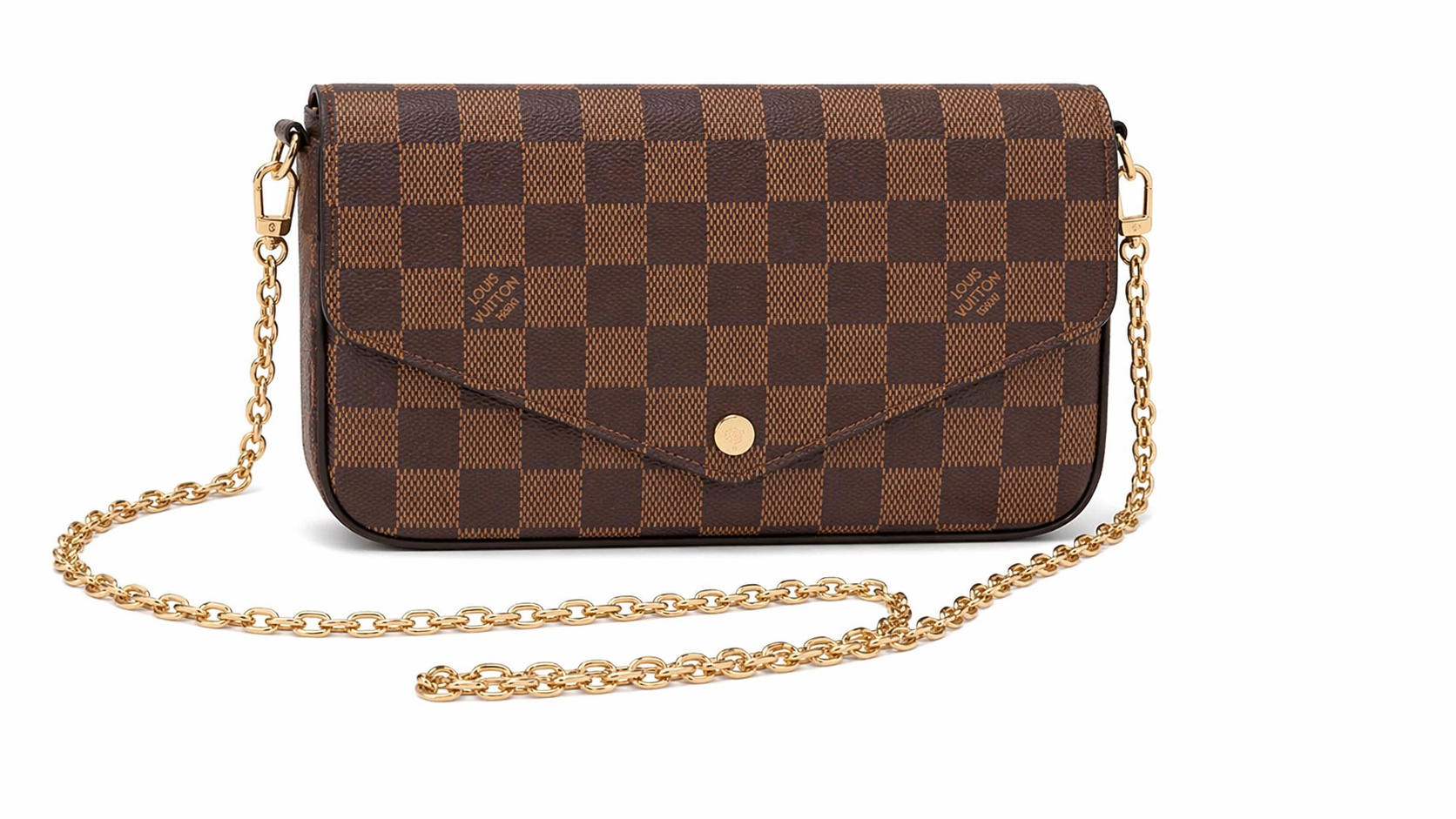 LV Pochette Félicie Shoulder Bag-Damier