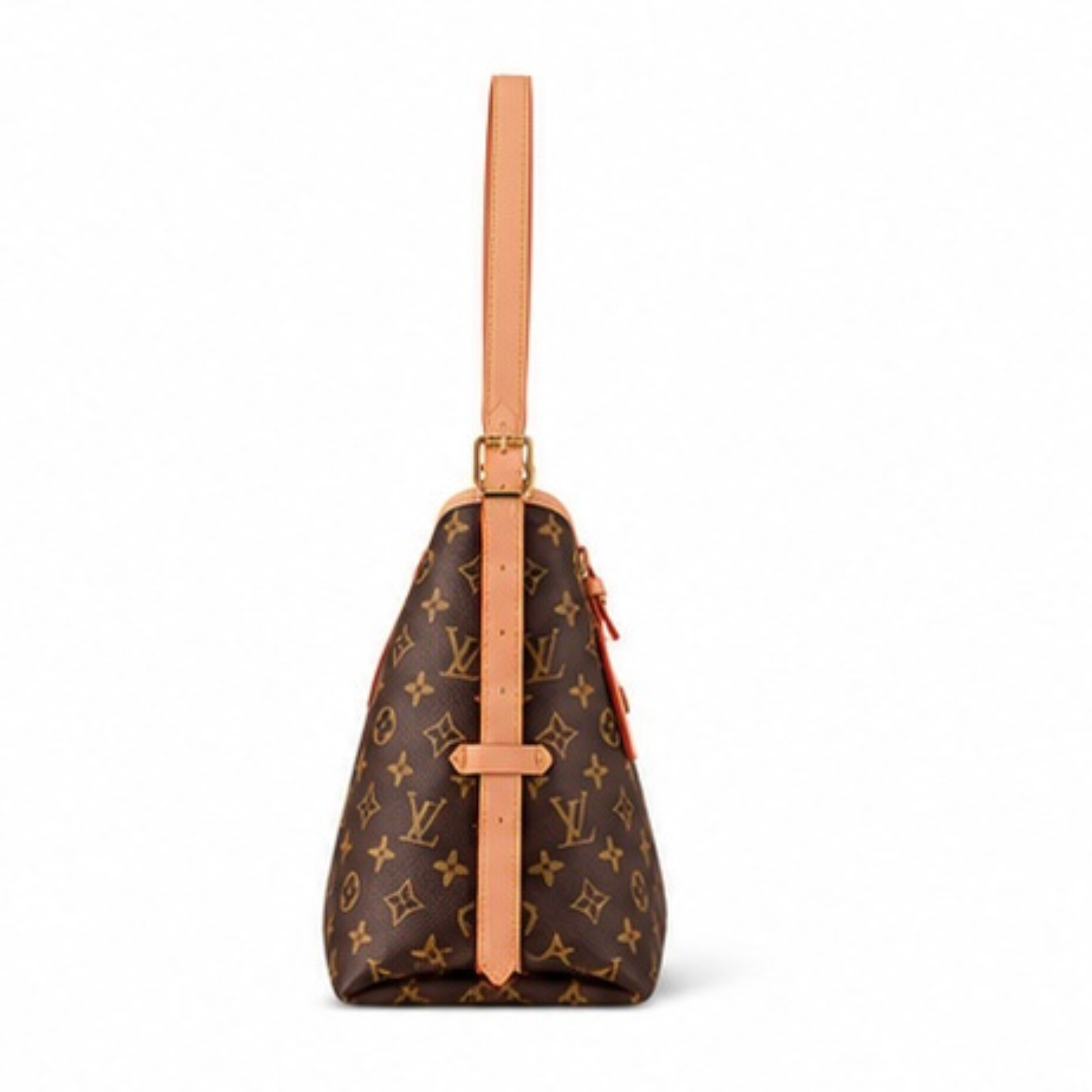 LV CarryAll MM Shoulder Bag-Brown