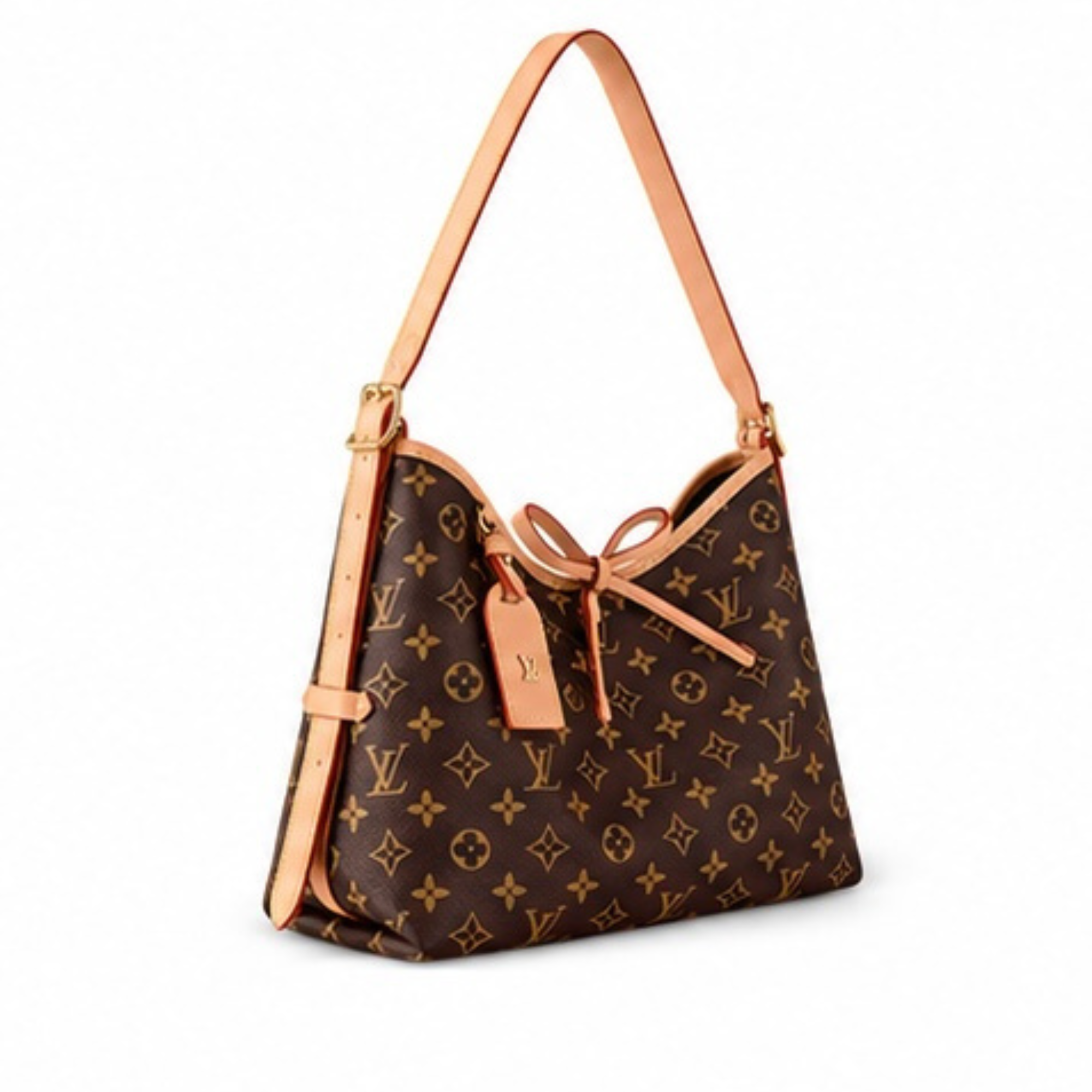 LV CarryAll MM Shoulder Bag-Brown