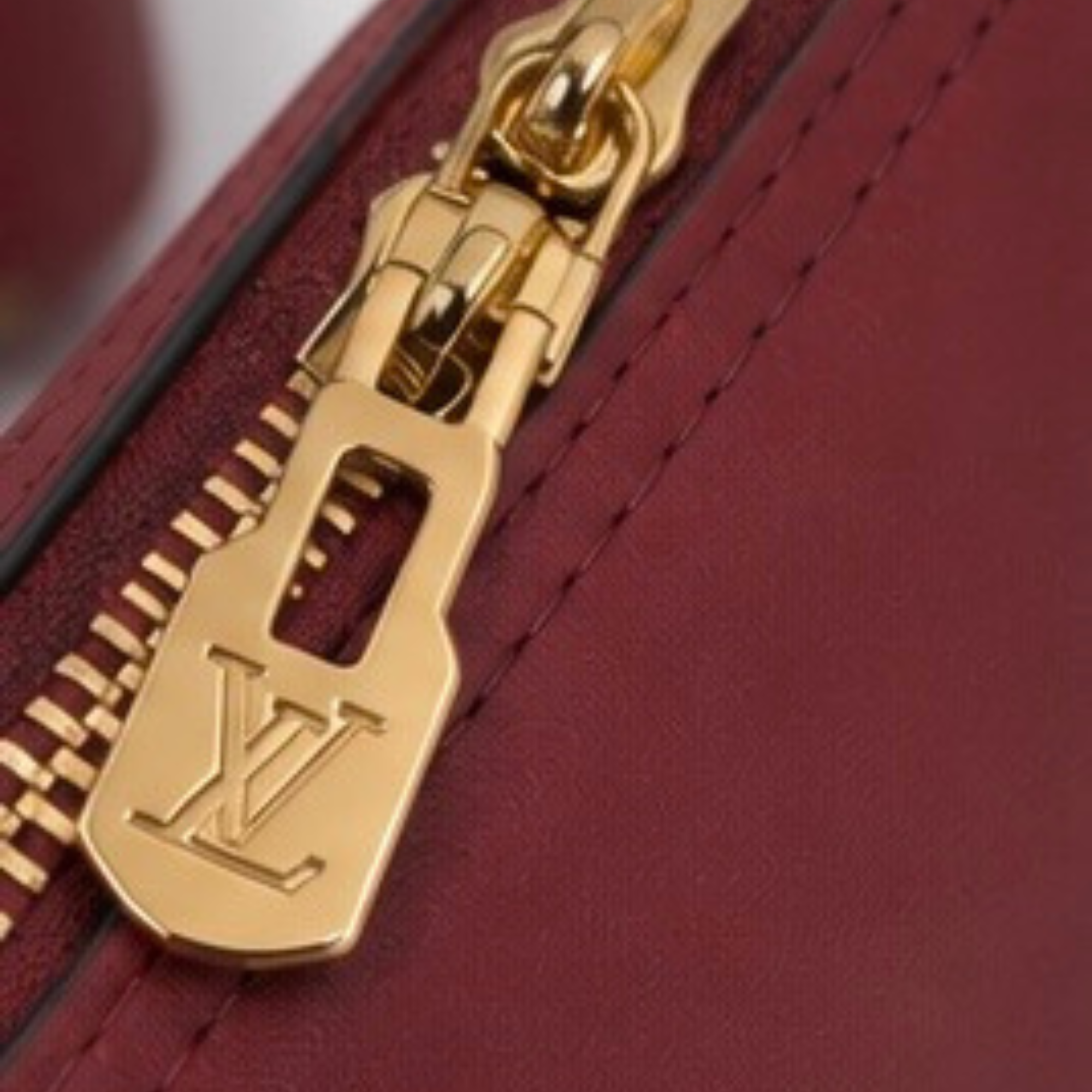 Louis Vuitton Cat Charm Speedy 30 Satchel-Red Wine
